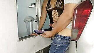 Indian stepsister catches me masturbating outdoors