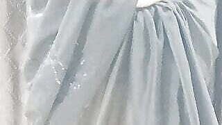 Black Saree Black Bra on Black Firday