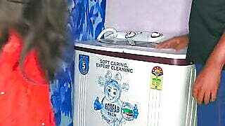 Fucking Stepmom while she is Stuck in the Washing Machine!