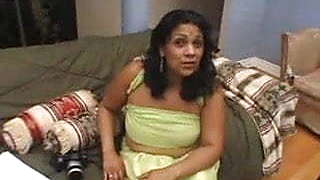 Huge Tit Indian Babe Takes 2 Cocks