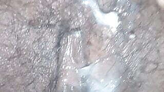 Desi girl playing with creamy pussy