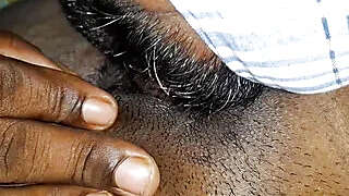 Pusy licking close up