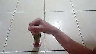 Fucking my Hot Indian Vibrator in the Shower