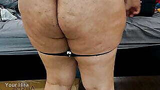 Wife Shows Her Thick Ass in Sexy Thong to Boyfriend POV 4K 60FPS