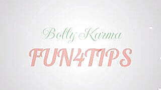 Bad girl flashing boobs to earn extra cash.