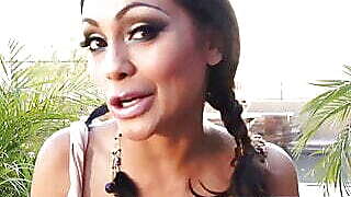 Backyard solo with Indian pornstar Priya Rai